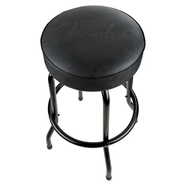 Fender フェンダー Embossed Black Logo Barstool Black/Black 30” スツール バースツール 椅子