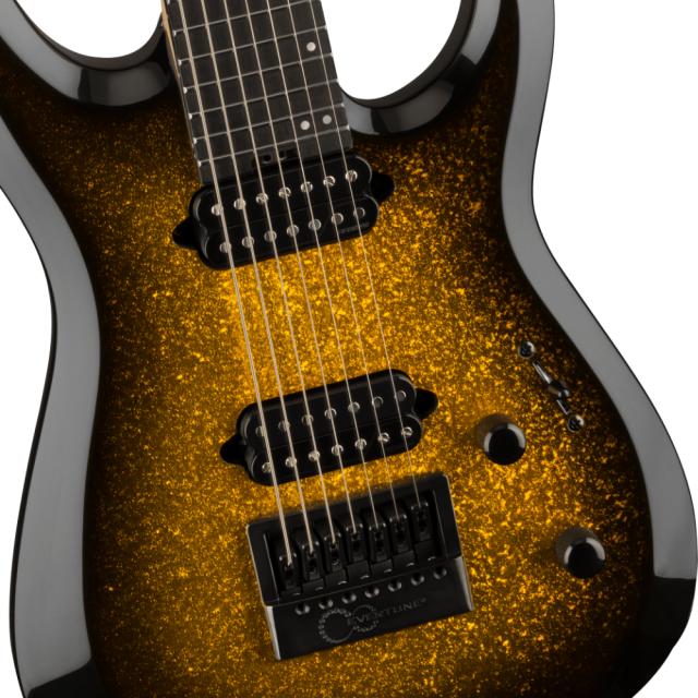Jackson ジャクソン Pro Plus Series DINKY Modern EVTN7 Gold Sparkle 7弦エレキギター_3