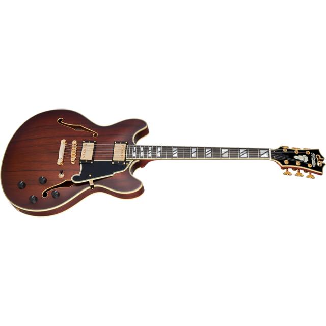 D'Angelico ディアンジェリコ Deluxe DC Satin Brown Burst