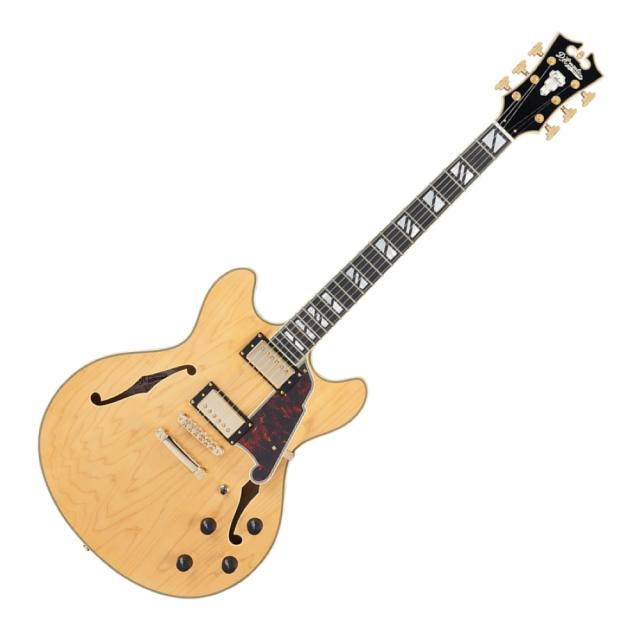 D’Angelico ディアンジェリコ Deluxe DC Satin Honey エレキギター セミアコの通販は