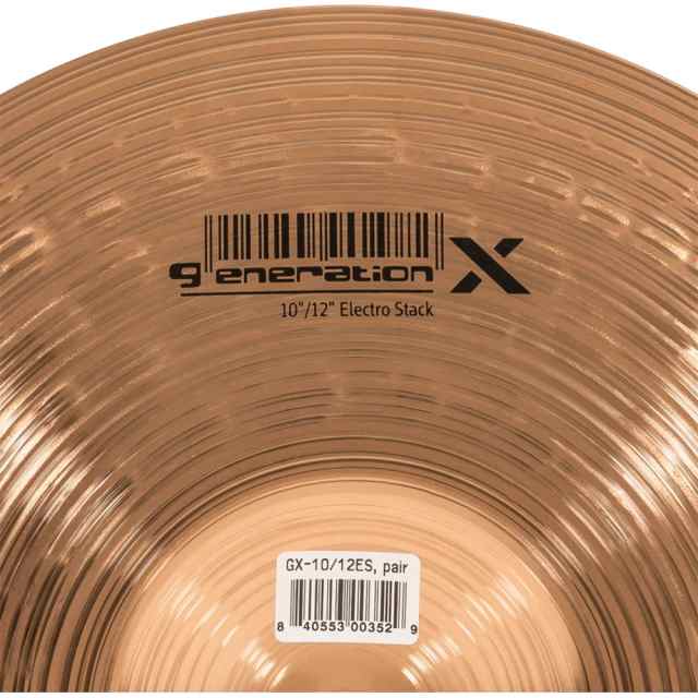 MEINL マイネル Generation X GX-10/12ES 10/12” ElectroStack Johnny Rabb’s signature cymbal スタックシンバル