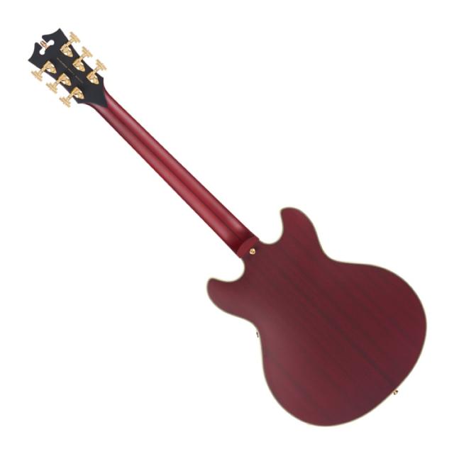 D’Angelico ディアンジェリコ Deluxe Mini DC P-90 Satin Trans Wine エレキギター セミアコ_1