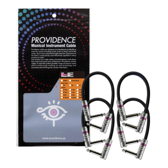 Providence プロビデンス LE501 30cm LL BK 4SET パッチケーブル 4本セット