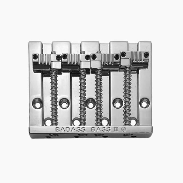 ALLPARTS オールパーツ BB-3342-010 Leo Quan Badass Bass II 4-String Bass Bridge Grooved Saddles Chrome ベースブリッジ_1