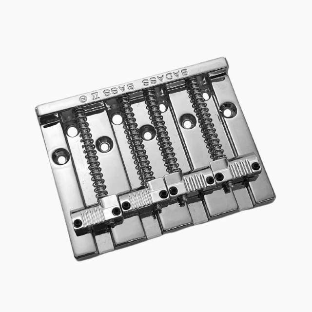 ALLPARTS オールパーツ BB-3342-010 Leo Quan Badass Bass II 4-String Bass Bridge Grooved Saddles Chrome ベースブリッジ_2