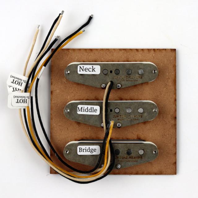 JUNTONE PICKUPS ジュントーンピックアップ ST 60s Experience White Cover エレキギター用ピックアップセット_1