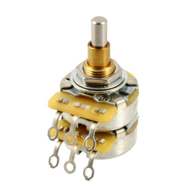 Allparts EP-4586-000 Stacked Potentiometer – 500k/500k Ohm, Konzentrisch, Mit Hardware, Für Gitarren