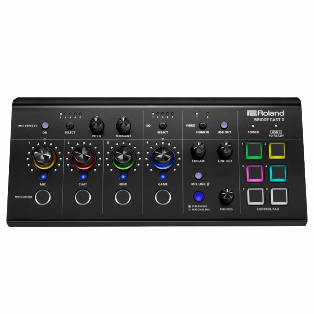 ROLAND ローランド BRIDGE CAST X Dual Bus Gaming Audio Mixer with