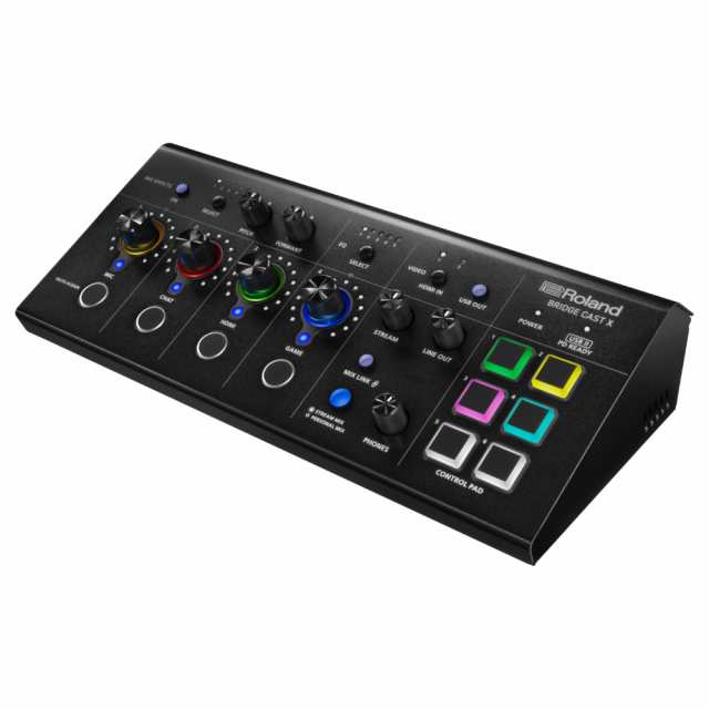 ROLAND ローランド BRIDGE CAST X Dual Bus Gaming Audio Mixer with Video Capture  ゲーミングミキサー BRIDGECSTX