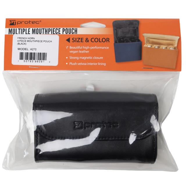 PROTEC プロテック A270 ブラック ホルン用マウスピースケース 1〜4本収納可能