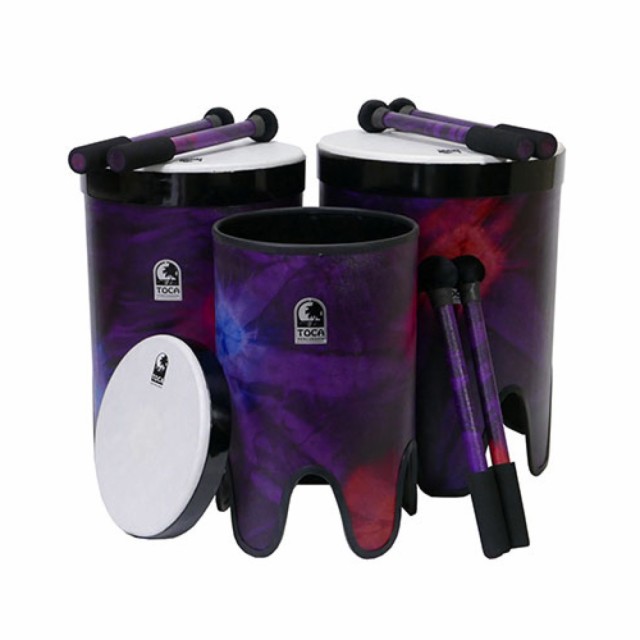 TOCA トカ TF2NT-3PCWP Nesting Tom Tom Drums WoodStock Purple 3set ネスティングトムトム タムタムドラム 3サイズセット