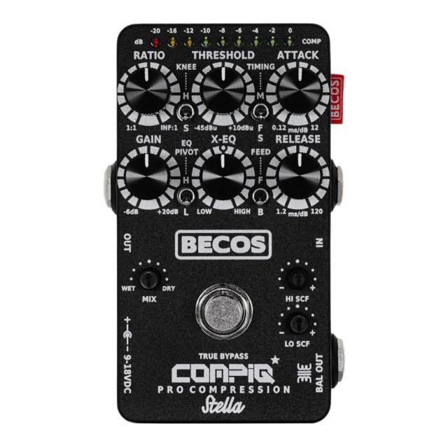 BECOS ベコス CompIQ STELLA Pro Compressor MkII with DITOS コンプレッサー ギターエフェクター