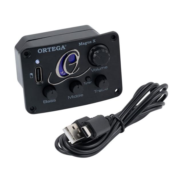 エレガットギター オルテガ ORTEGA RTPSTD-SBK 薄型ボディー クラッシックギター ピックアップ付き_2