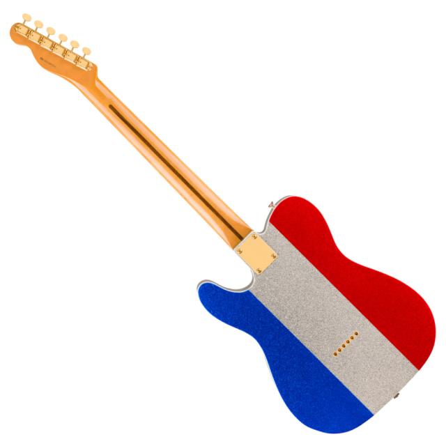 Fender フェンダー Limited Edition Buck Owens Telecaster MN Red Silver and Blue Sparkle エレキギター テレキャスター_1