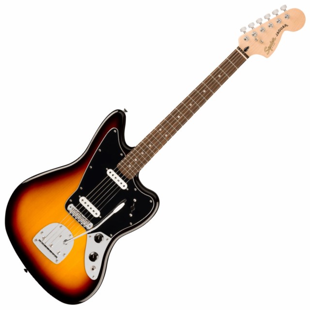 Squier スクワイヤー スクワイア Affinity Series Jaguar Laurel Fingerboard Black Pickguard 3-Color Sunburst エレキギターの通販は