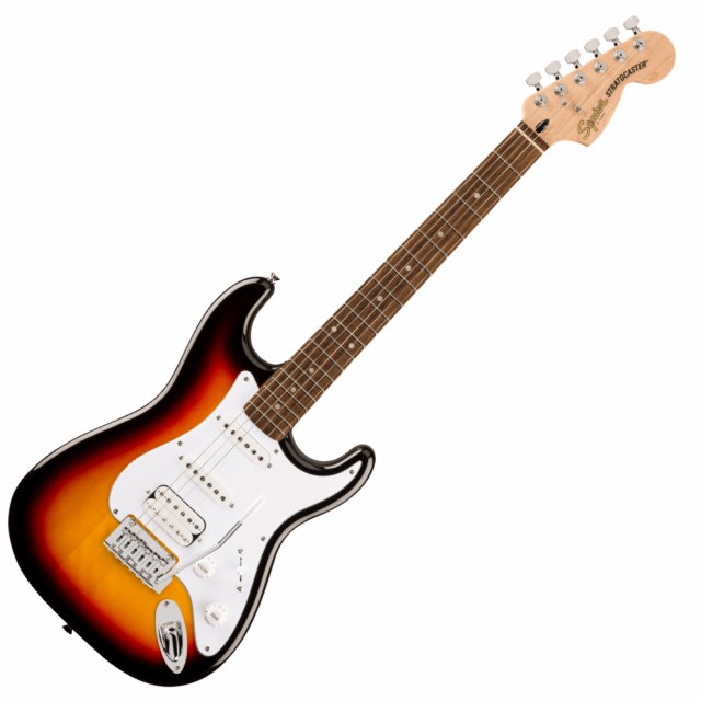 Squier スクワイヤー Affinity Series Stratocaster Junior HSS Laurel Fingerboard White Pickguard 3-Color Sunburst