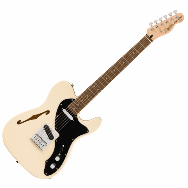 Squier スクワイヤー スクワイア Affinity Series Telecaster Thinline Laurel Fingerboard Black Pickguard Olympic Whiteの通販は