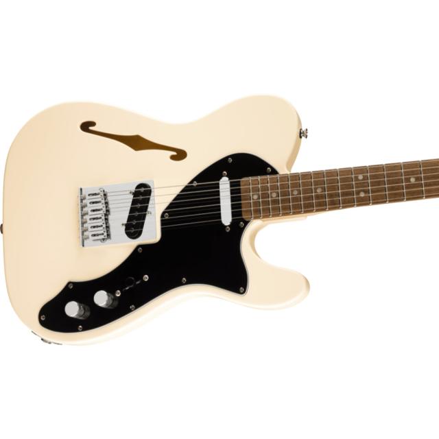 Squier スクワイヤー スクワイア Affinity Series Telecaster Thinline Laurel Fingerboard Black Pickguard Olympic White_2