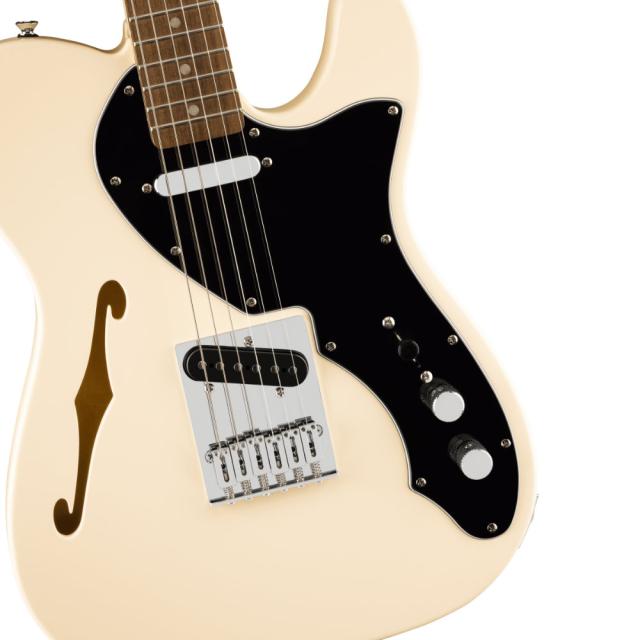 Squier スクワイヤー スクワイア Affinity Series Telecaster Thinline Laurel Fingerboard Black Pickguard Olympic White_3