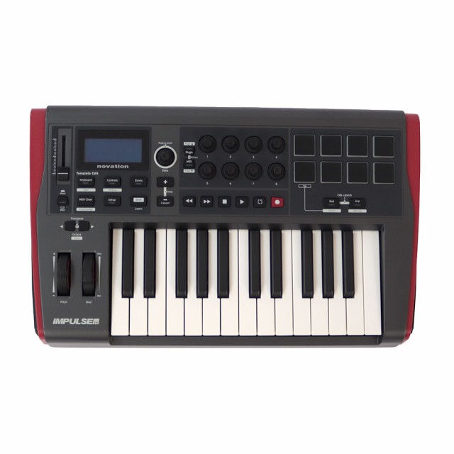 【中古】 novation IMPULSE 25 MIDIコントローラー キーボード