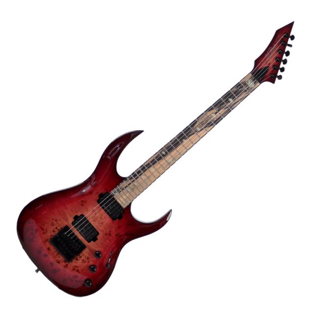 【訳あり】 B.C.Rich SHREDZILLA PROPHECY ARCHTOP WITH EVERTUNE LAVA Burst White Line Inlays エレキギター アウトレットの通販は