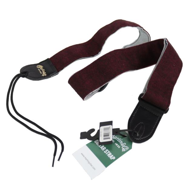 MARTIN 18A0149 SEA WOOL BURGUNDY STRAP ギターストラップ 【公式通販】