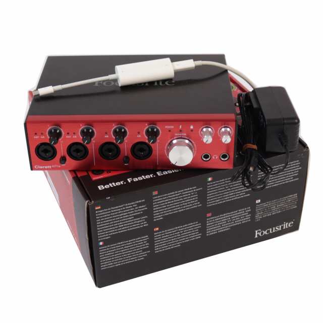 【中古】 Thunderboltオーディオインターフェース フォーカスライト FOCUSRITE Clarett 4Pre 18-in 8-out サンダーボルト