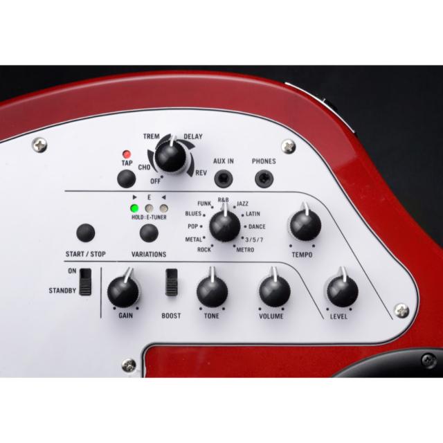 スピーカー内蔵ギター VOX APC-1 BL アパッチ エフェクター リズムパターン内蔵_3