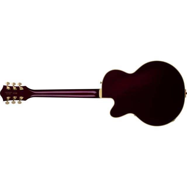 GRETSCH Broadkaster Jr. LX Center Block with String-Thru Bigsby and Gold Hardware Ebony Fingerboard Blackberry_3