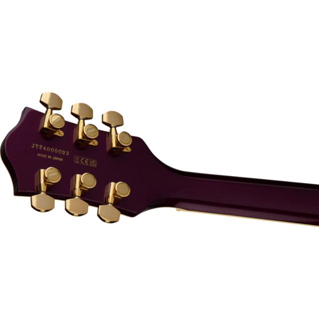 GRETSCH Broadkaster Jr. LX Center Block with String-Thru Bigsby and Gold Hardware Ebony Fingerboard Blackberry_4