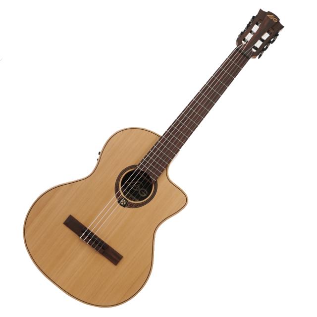クラシックギター エレガット LAG GUITARS OC170CE ガットギター Classical Cutaway Acoustic-Electricの通販は