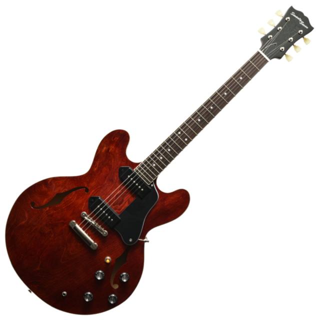 ノーブランド　GIBSONタイプ　セミアコースティック　エレキギター セミアコースティック エレキギター ノーブランド GIBSONタイプ セミ