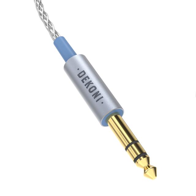 DEKONI AUDIO Ensemble Cables HP-Split 6.35mm-64” シルバー CBZ-HP-64-TW-3.5 モジュラーヘッドフォンケーブル_1