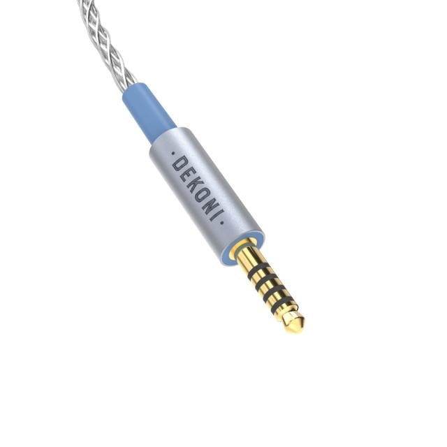 DEKONI AUDIO Ensemble Cables HP-Split 4.4mm-64” シルバー CBZ-HP-64-TW-4.4 モジュラーヘッドフォンケーブル_1