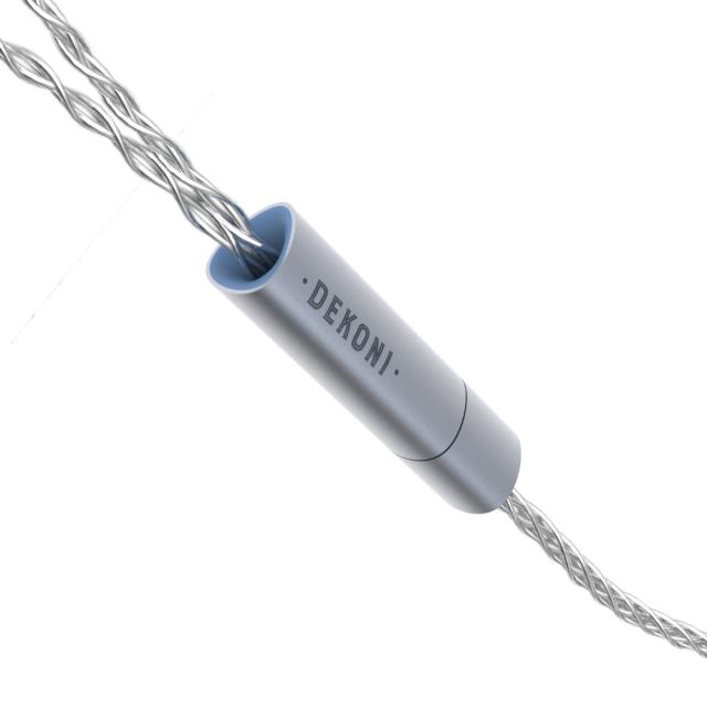 DEKONI AUDIO Ensemble Cables HP-Split 4.4mm-64” シルバー CBZ-HP-64-TW-4.4 モジュラーヘッドフォンケーブル_4