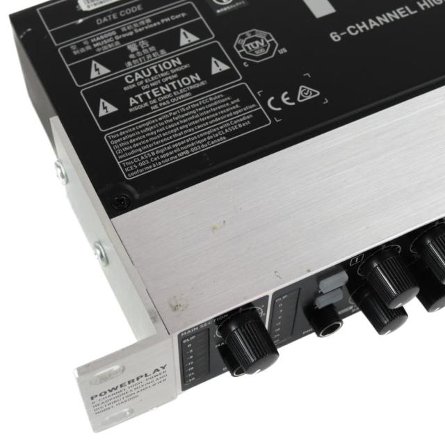 Behringer ヘッドフォンアンプ 6ch 1Uサイズ 2バンドEQ搭載 HA6000