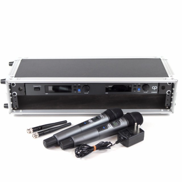 【中古】 ワイヤレスマイクセット クラシックプロ CLASSIC PRO CW802R デュアルチャンネルレシーバー + CW800Mの通販は
