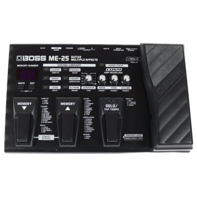 【中古】 ギター用マルチエフェクター BOSS ME-25 ボス マルチエフェクターの通販は 8,712円