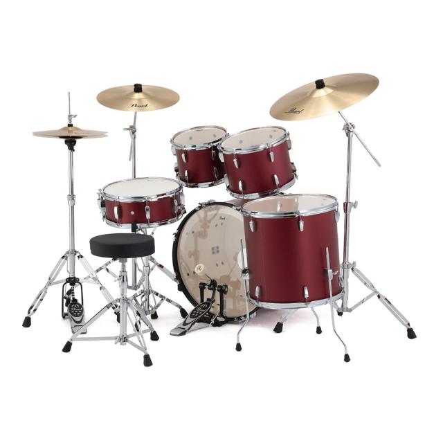 Pearl パール RS525SCWN/CN #747 Matt Red Roadshow スタンダードサイズ ドラムセット_1