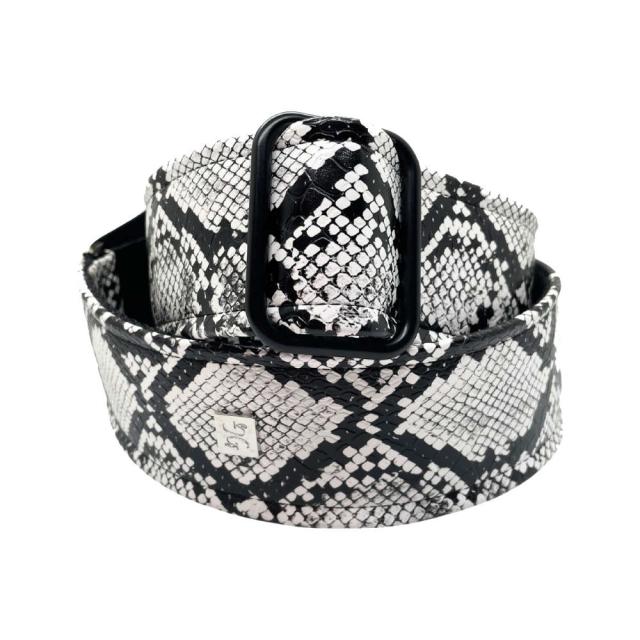 Get'm Get'm ゲットムゲットム Electric Snake Guitar Strap White