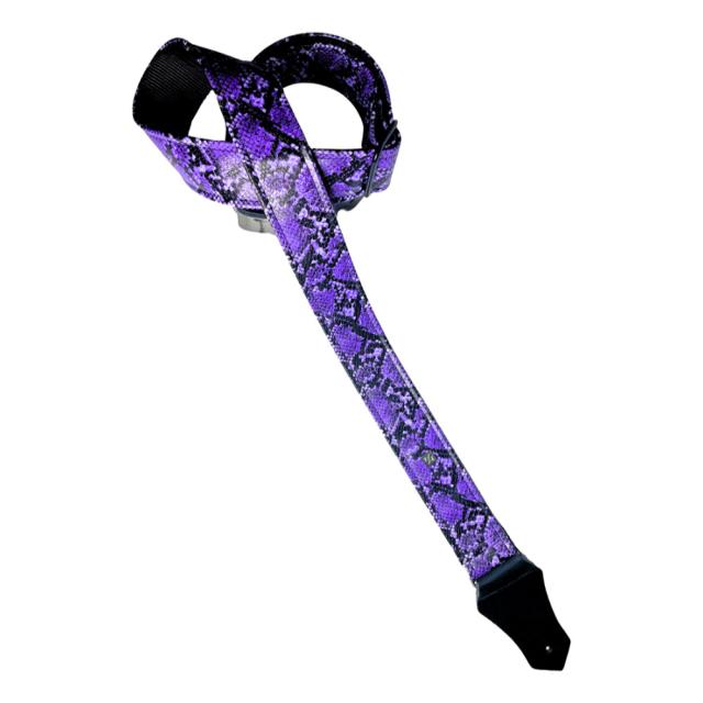 Get'm Get'm ゲットムゲットム Electric Snake Guitar Strap Purple