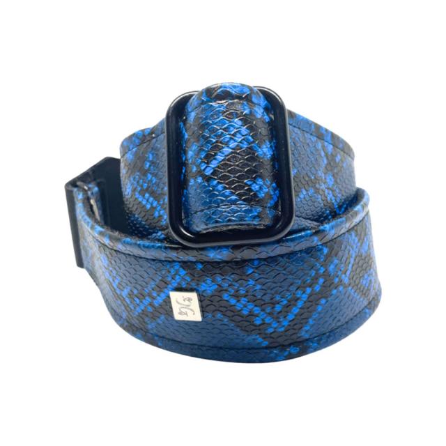Get’m Get’m ゲットムゲットム Electric Snake Guitar Strap Blue Snake ギターストラップ