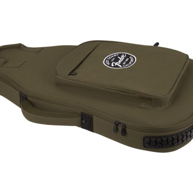 Fender フェンダー Troubadour Electric Guitar Gig Bag Olive エレキギター用ギグバッグ オリーブ_5