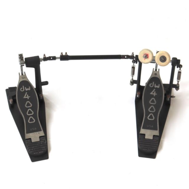 中古】 ドラムツインペダル DW DW-4002 ツインペダル キックペダルの 