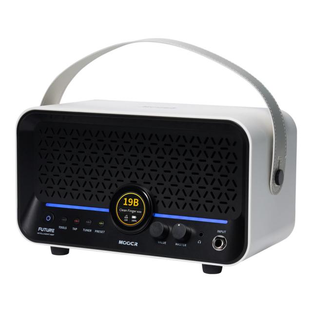Mooer ムーアー F15i Li Snowfall White 小型ギターアンプ コンボアンプ タッチスクリーン搭載 デスクトップアンプ スピーカー