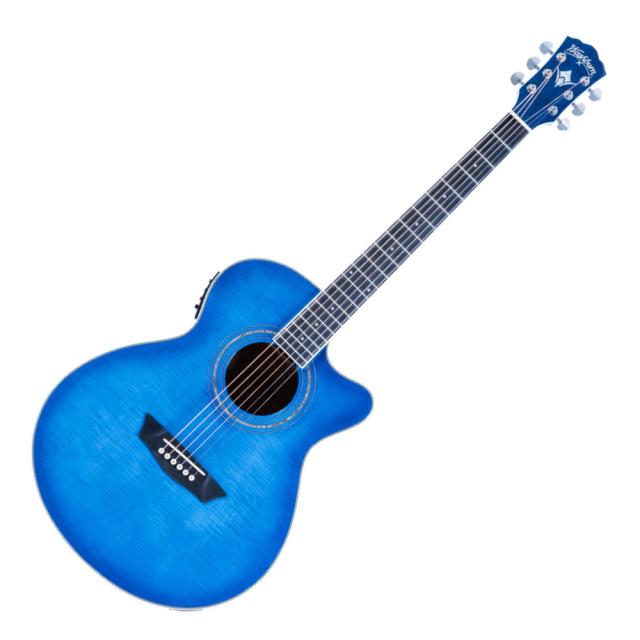 Washburn ワッシュバーン EA15 FLAME TRANSPARENT BLUE エレクトリック