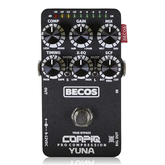 BECOS ベコス CompIQ YUNA Pro Compressor コンプレッサー ギターエフェクター ベースエフェクター