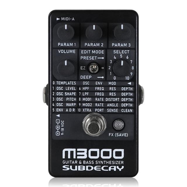 Subdecay サブディケイ M3000 ギターシンセ ベースシンセ エフェクター