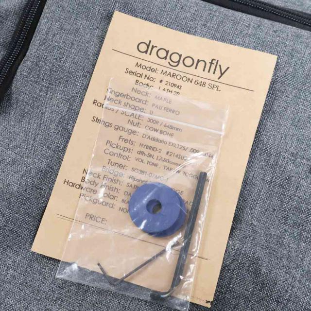 【中古】 エレキギター dragonfly MAROON 648 SPL Dark Purple Metallic ドラゴンフライ マルーン_8