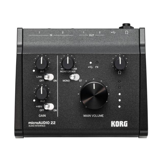 オーディオインターフェイス KORG microAUDIO 22 コルグ マイクロオーディオ Filter Ark / Ableton Live Liteなどバンドル